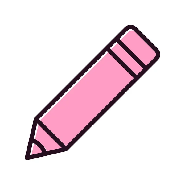 Bleistift Farbe Symbol Vektor Illustration Design — Stockvektor