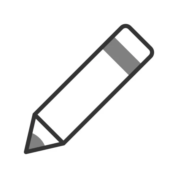 Ceruza Színe Ikon Vektor Illusztráció Tervezés — Stock Vector