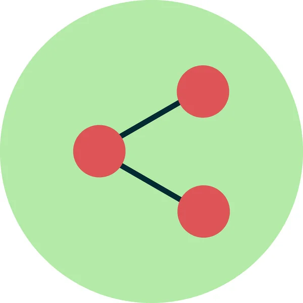 Paylaş Web Simgesi Basit Tasarım — Stok Vektör