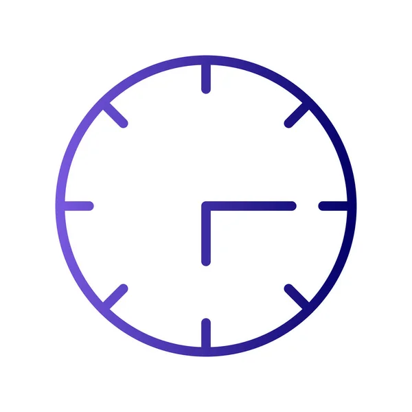 Icono Reloj Tiempo Ilustración Vectorial — Vector de stock