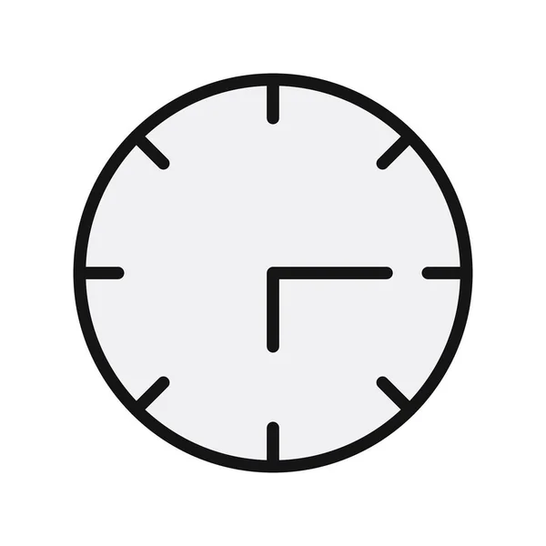 Піктограма Годинника Часу Векторна Ілюстрація — стоковий вектор