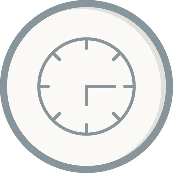 Horloge Icône Illustration Vectorielle — Image vectorielle