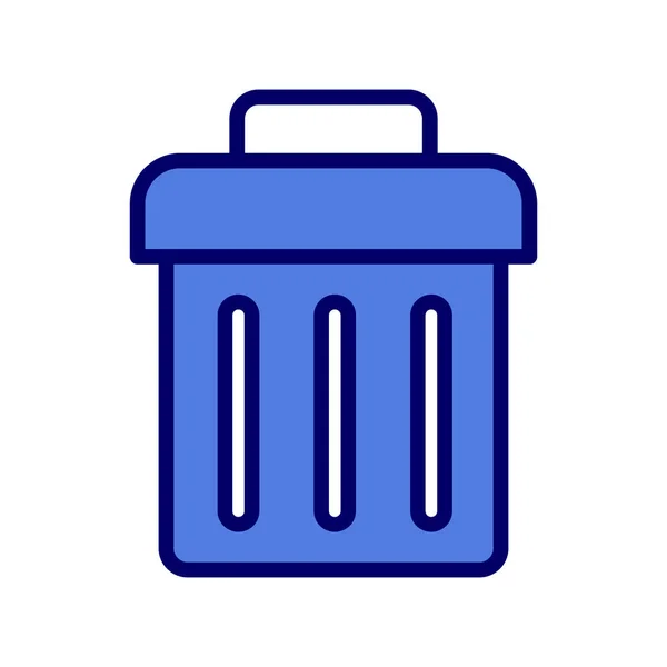 Çöp Kutusu Simgesi Vektörü — Stok Vektör