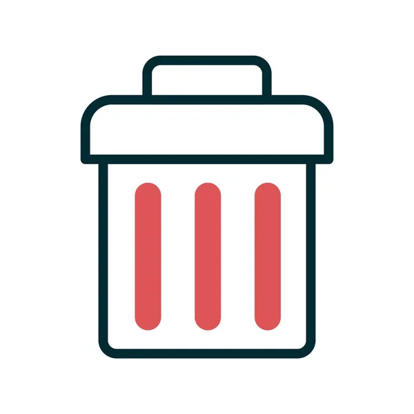 Trash Bin Icon Vector — Stock Vector