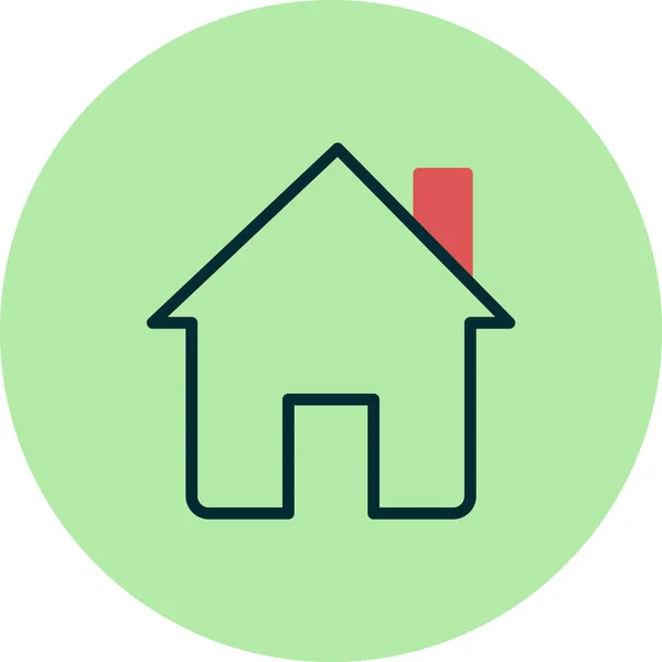 Vektor Illustration Von Gebäude Haus Haus — Stockvektor