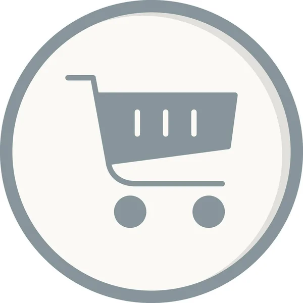 Alışveriş Arabası Simgesi Vektör Illüstrasyon Grafik Tasarımı — Stok Vektör
