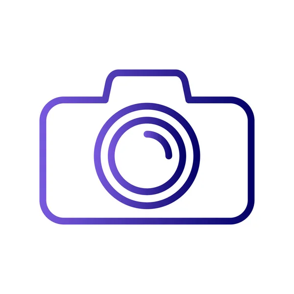 Camera Icon Vector Flat Style — Stock Vector