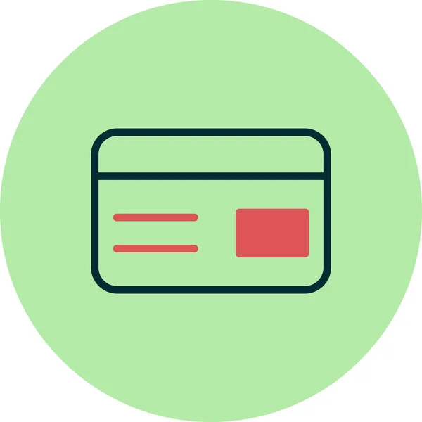 クレジットカードのベクトルイラストアイコン — ストックベクタ