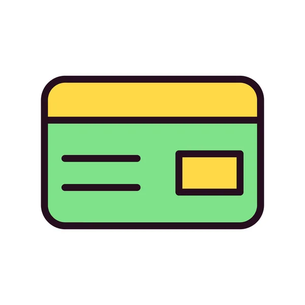 Creditcard Vector Illustratie Pictogram — Stockvector