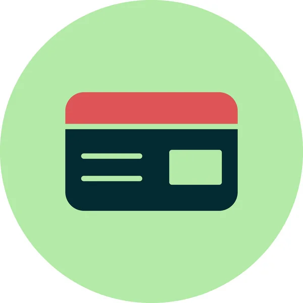 Cartão Crédito Ilustração Vetorial Simples — Vetor de Stock
