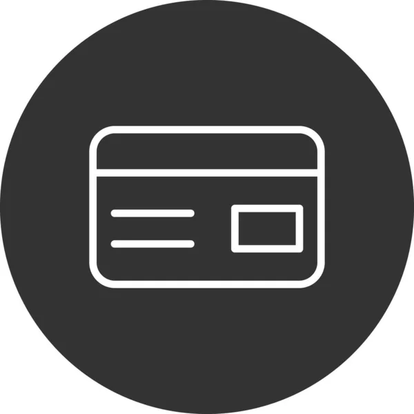 Cartão Crédito Ilustração Vetorial Simples —  Vetores de Stock