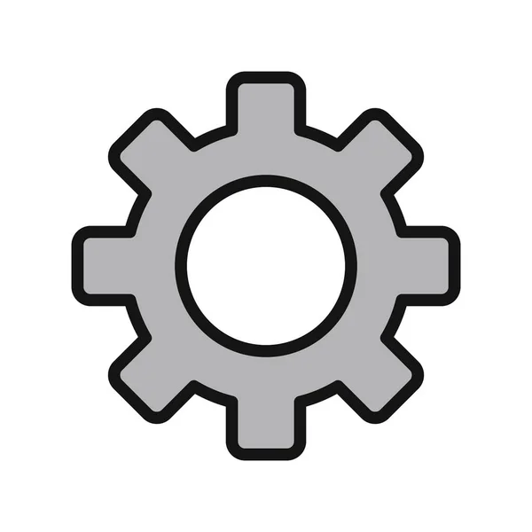 Gear Icon Vector Illustration — Stock Vector