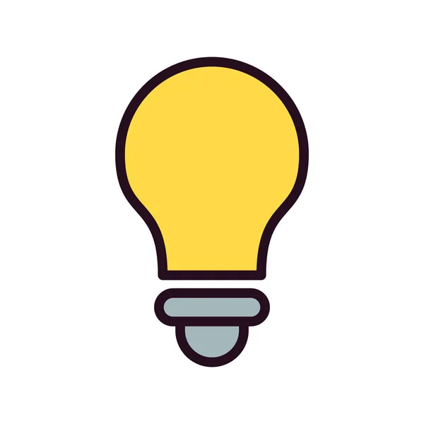 Idee Vektor Symbol Abbildung Glühbirne Zeichen — Stockvektor