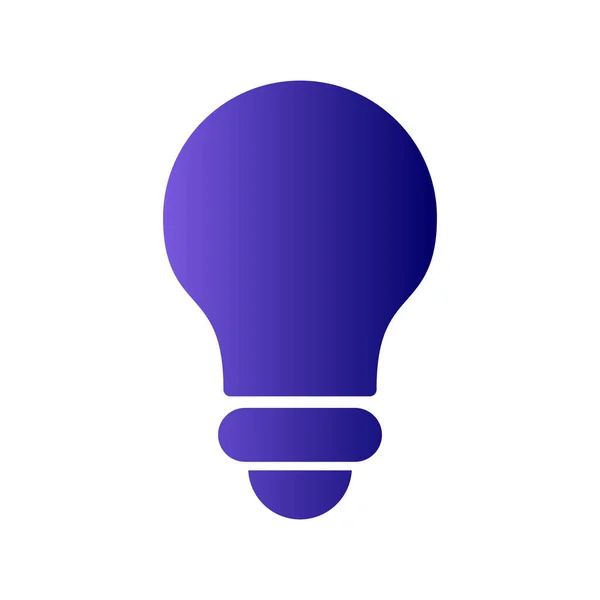 Idée Icône Vectorielle Illustration Ampoule Signe — Image vectorielle
