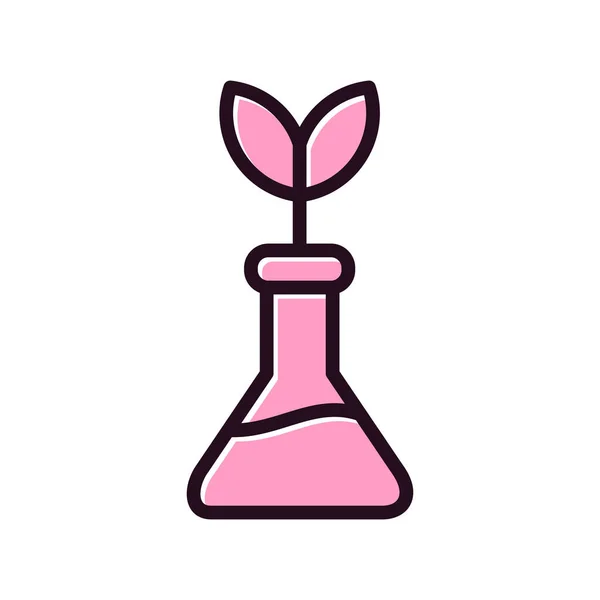 Biomedicine Science Plant Icon Vector Illustration — ストックベクタ