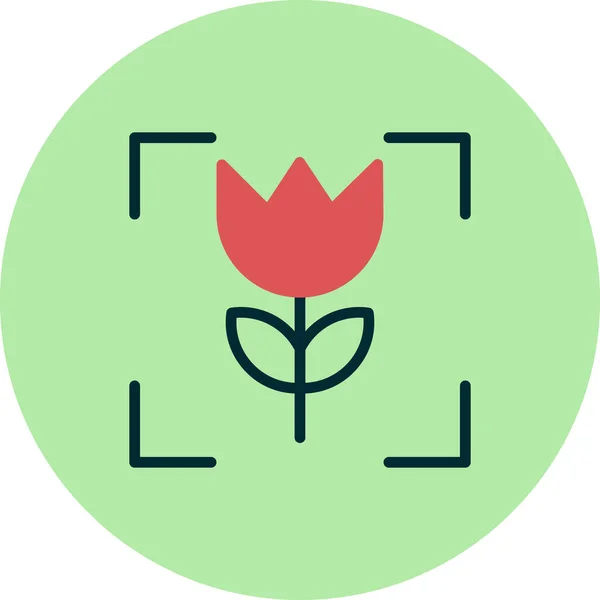Vecteur Icône Végétale Mince Signe Ligne — Image vectorielle