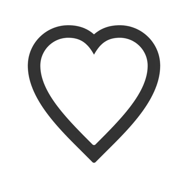 Herz Web Ikone Einfaches Design — Stockvektor
