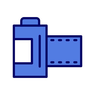 Kamera simgesi vektörü. düz biçim.