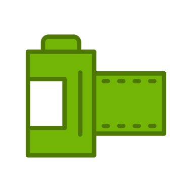 Kamera simgesi vektörü. düz biçim.