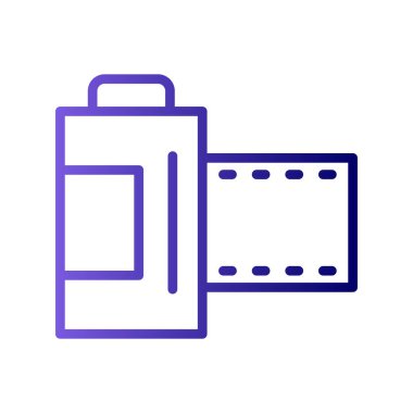 Kamera simgesi vektörü. düz biçim.