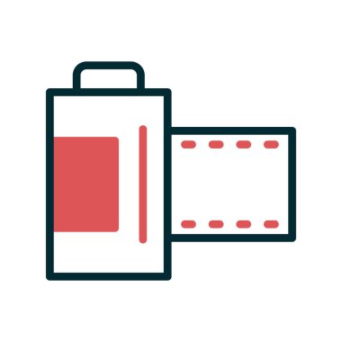 Kamera simgesi vektörü. düz biçim.