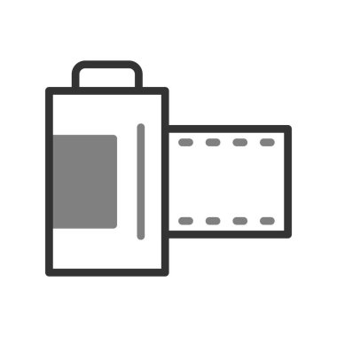 Kamera simgesi vektörü. düz biçim.