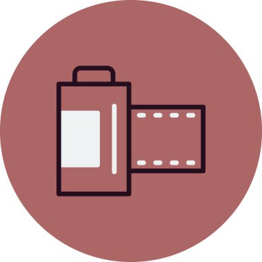 Kamera simgesi vektörü. düz biçim.