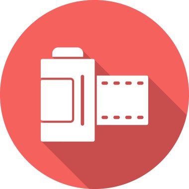 Kamera simgesi vektörü. düz biçim.