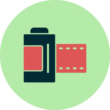 Kamera simgesi vektörü. düz biçim.