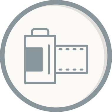 Kamera simgesi vektörü. düz biçim.