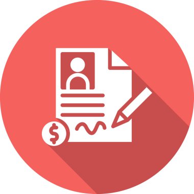 Belge simgesi vektörü izole edildi