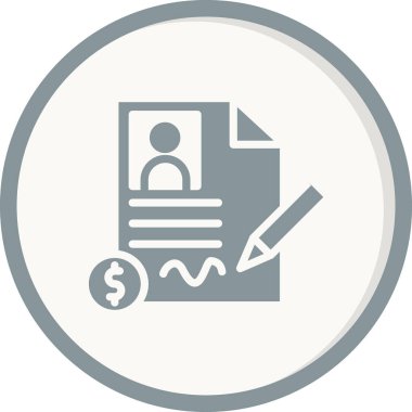 Belge simgesi vektörü izole edildi