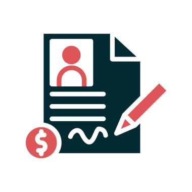 Belge simgesi vektörü izole edildi