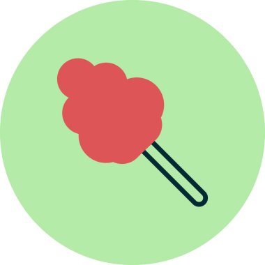 Cotton Candy simgesinin vektör illüstrasyonu