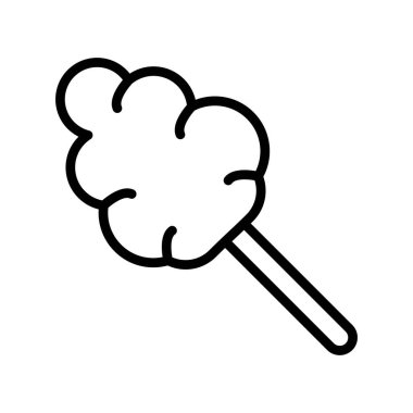 Cotton Candy simgesinin vektör illüstrasyonu