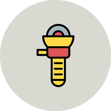 Öğütücü simgesinin vektör illüstrasyonu