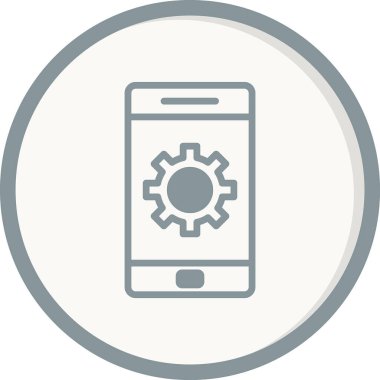 mobil uygulama vektörü simgesi modern basit tasarım