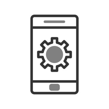 mobil uygulama vektörü simgesi modern basit tasarım