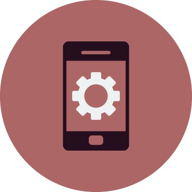 mobil uygulama vektörü simgesi modern basit tasarım