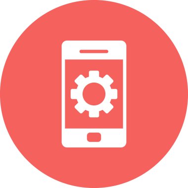 mobil uygulama vektörü simgesi modern basit tasarım