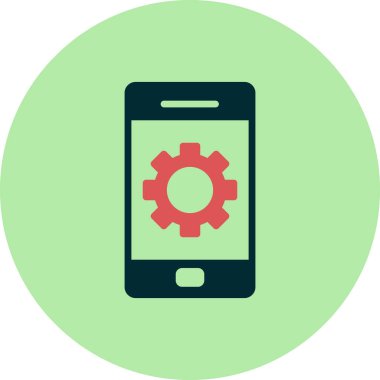 mobil uygulama vektörü simgesi modern basit tasarım