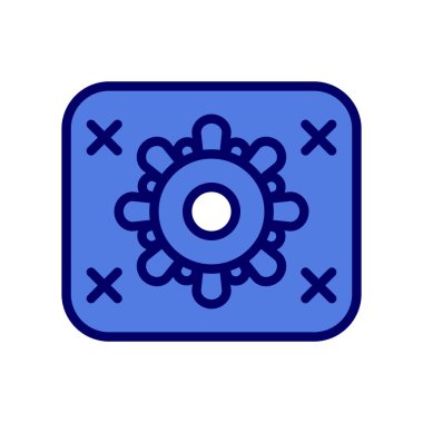 Needlework simgesinin vektör illüstrasyonu