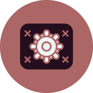 Needlework simgesinin vektör illüstrasyonu