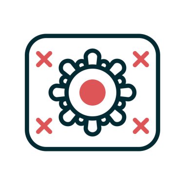 Needlework simgesinin vektör illüstrasyonu