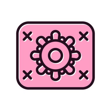 Needlework simgesinin vektör illüstrasyonu