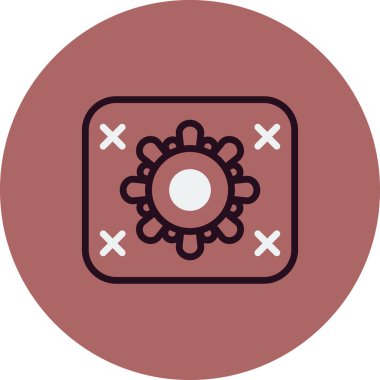 Needlework simgesinin vektör illüstrasyonu