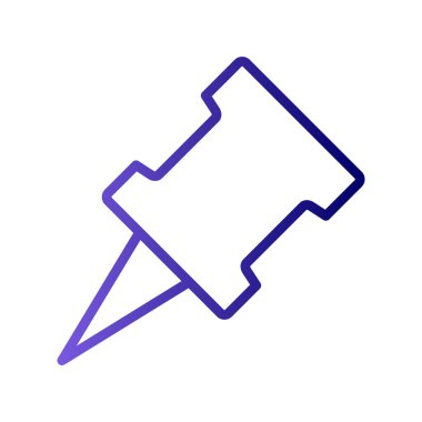 pin simgesinin vektör illüstrasyonu 