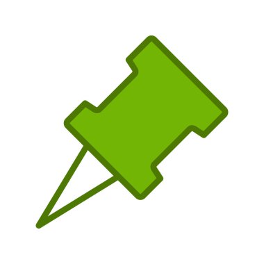 pin simgesinin vektör illüstrasyonu 