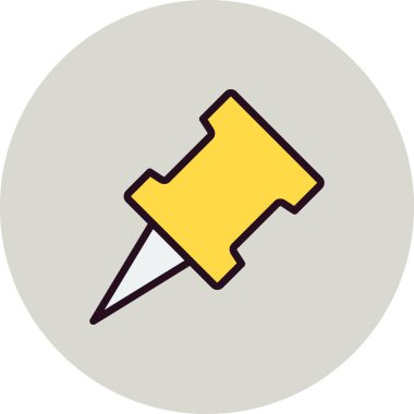 pin simgesinin vektör illüstrasyonu 