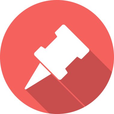 pin simgesinin vektör illüstrasyonu 